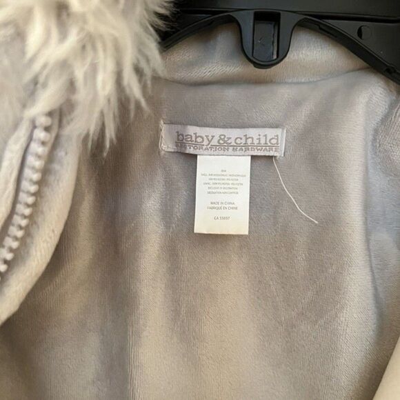 Baby & Child Restoration Hardware Luxe Faux Fur Baby Bunting Gray Fox 0-6 Months - Picture 7 of 12
